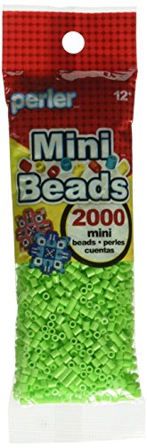 Perler Beads 80-14076 2000 Mini Beads, Kiwi Lime