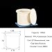 99% Al2O3 Cylindrical Flanging Crucible, High-Temperature Resistant Corundum Ceramic Crucible, for Industrial Sample Analysis, 1PCS/Set (1, OD*Length (Capacity), φ80*70mm(180ml) with Round Lid)