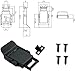 Stainless Steel Spring Loaded Black Draw Latches & Tension Latches Toggle Hasp Clamp Toggle Latch Clamp Mini Latch for LED Display Box Wooden Case Toolboxes Latch Lock with Screws 4 PCS