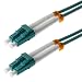 Produktbild Helos LWL Patchkabel 50/125 m OM3 LC 10,0 m, LC Duplex Stecker, aqua / blau, 115722