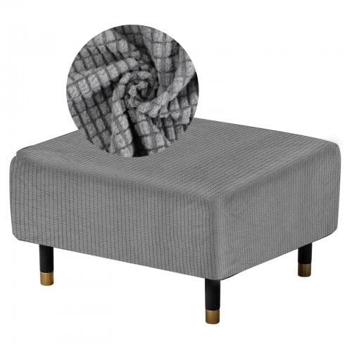 rivestimento per sgabello, quadrato, protezione universale per divani e pouf (80-100 cm)