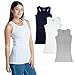 Womens Tank Tops, Basic Cotton Ribbed Racerback Tanktop (5 Pack) (Large, Assortment 1)