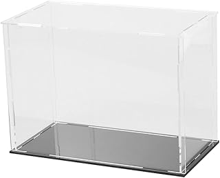 HONMEET 1 Conjunto De Caixa De Exibição De Figuras De Ação Transparente Vitrine De Figuras De Ação Vitrines Expositores Vitrines De Acrílico Risers Vitrine Vitrine Boneca De