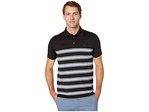 Image of Calvin Klein Men's Liquid Touch Polo Stripe with UV Protection