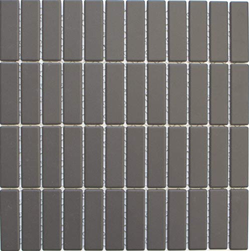 Piastrelle in ceramica a mosaico, colore marrone, non smaltato, per pavimenti, pareti, bagno, doccia, cucina, specchio per piastrelle, rivestimento per vasca da bagno, tappetino a mosaico