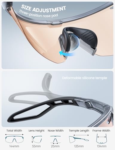 Image of Lamicall 24g Polarized Sports Sunglasses for Men Women - UV400 Protection Sun Glasses for Baseball Running Cycling Fishing