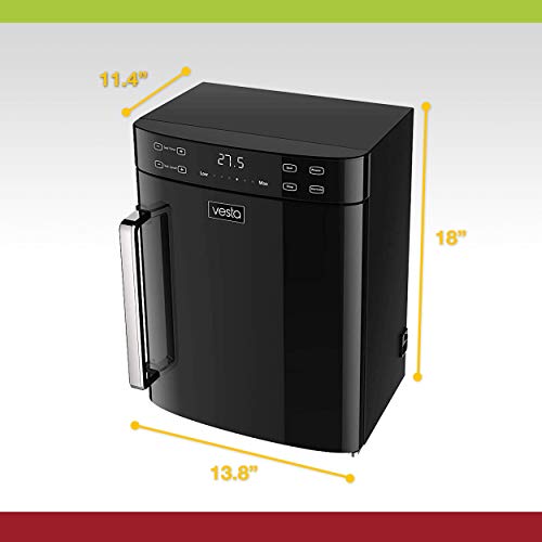 Vertical Chamber Vacuum Sealer by Vesta Precision - Vertical Vac Elite | Extends Food Freshness | Perfect for Sous Vide Cooking & food with liquid | Space-saving Vertical Design