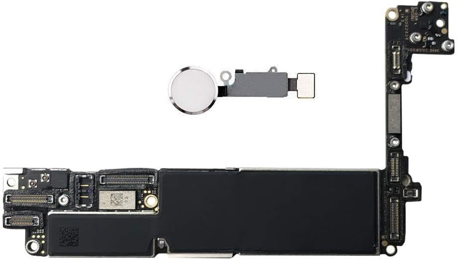 Original Unlocked for iPhone 7 Motherboard with Touch ID Mobile Phone Mainboard with Chips Logic Boards 32GB/128GB/256GB (128GB White)