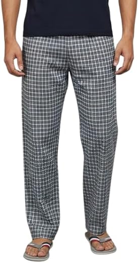 DIGITAL SHOPEE Men's Cotton Premium Checkered Pajama, Casual Loungewear, Comfortable Sleepwear