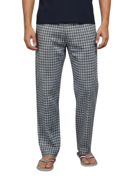 digital shopee Men's Cotton Checkered Pajama, Casual Loungewear, Comfortable Sleepwear, Pack of 1-picture-30