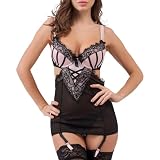 Lovehoney Boudoir Belle Pink Lingerie Set - Cut...