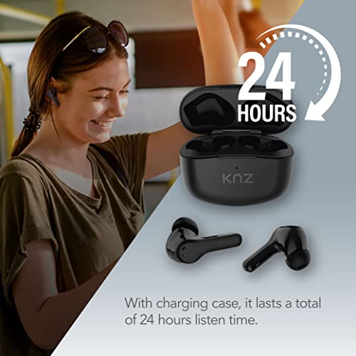 Knz Purefect True Wireless Stereo Earbuds With Hybrid Active Noise Cancellation, Environmental Noise Cancellation (Enc) And Ambient Mode, Bluetooth 5.2, Wireless Charging, Usb C, Ipx5, Immersive Sound #TOP4