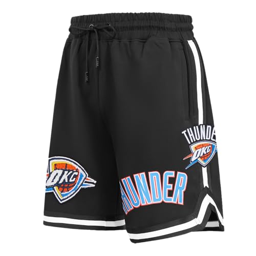 Pro Standard Mens NBA Oklahoma City Thunder Classic Chenille Athletic Short Black