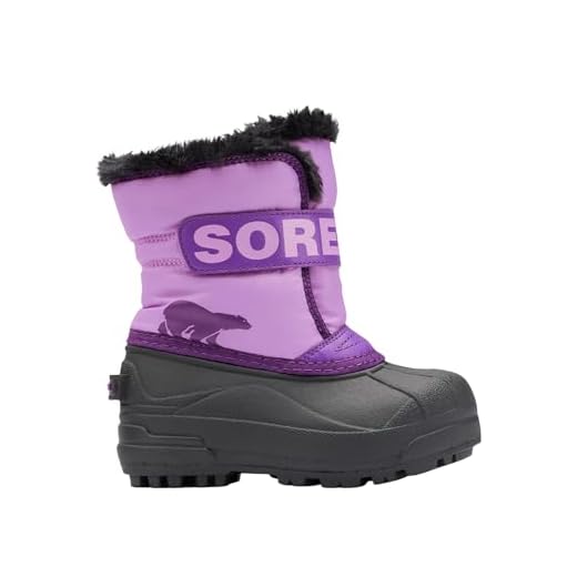 SOREL Toddler's Snow Commander Boot - Gumdrop, Purple Violet - 6