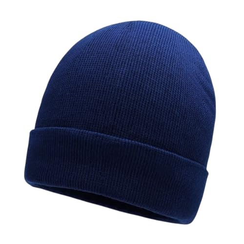 Image of Gadgets Mafia Beanie for Men,Comfortable Breathable Stretchy Soft Cuffed Beanie Winter Hats for Mens (Navy Blue)