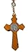 Rosario de San Benito de madera de olivo con medalla católica NR...
