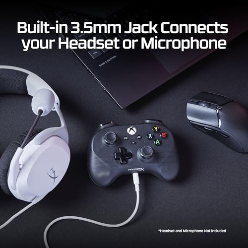 HyperX Clutch Tanto Mini Compact Black Wired Gaming Controller for Xbox Series X|S with Full Functionality