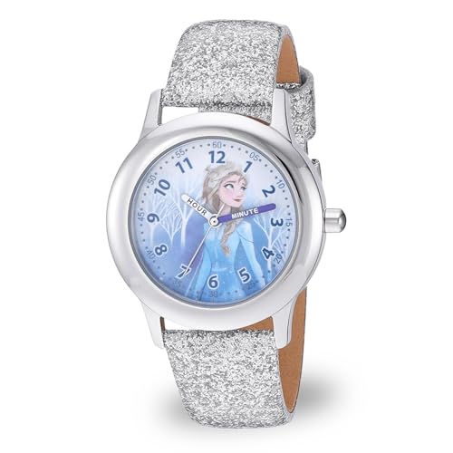 Disney Frozen Kids' Stainless Steel Time Teacher Analog Quartz Strap Watch