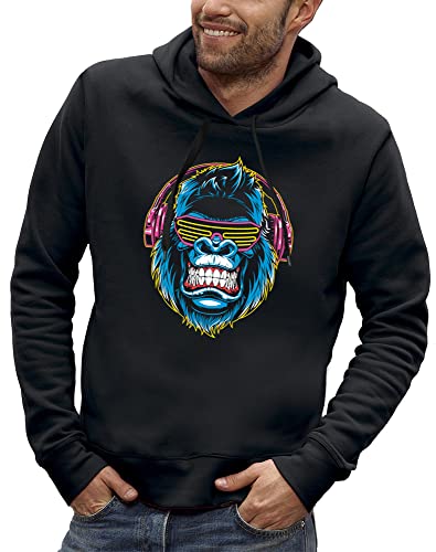Sweat gorille DJ fluo idéal pour vos soirées branchées et festivals urbains