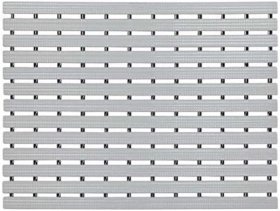 F fabsouk Modern Bath Mat (Misty Grey, PVC, 61 x 45 cm)