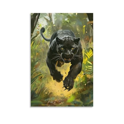Pinturas murales de leopardo impresas en lienzo de alta resolucion