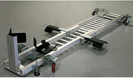 CONDOR Motorcycle Garage Dolly/Trailer Stand with Height Assist Footrests
