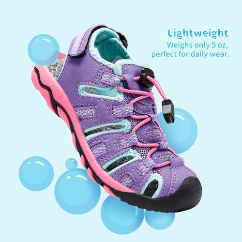 DREAM PAIRS Boys Girls Summer Outdoor Athletic Sport Sandals Walking Hiking Hook and Loop Adjustable Multicolor for Toddler/Little/Big Kids4