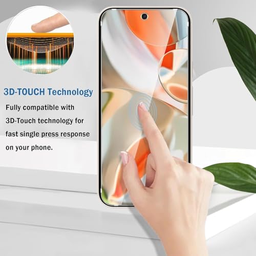 Image of SHILD (Pack of 2) Tempered Glass Screen Protector for Google Pixel 9 Pro XL (6.8-inch) | 9H Hardness | S-Pen Compatible | 100% Fingerprint Unlock | HD Clarity | Easy Installation | Scratch & Impact Resistant