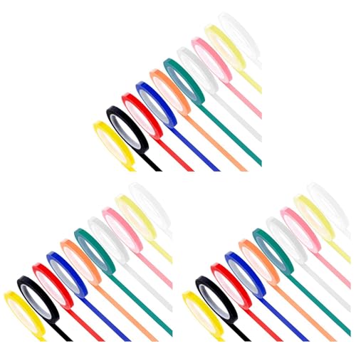 Youbones 30 rollos de cinta de esterilización en autoclave, 0,24 de ancho, 216,5 longitudes, cinta de identificación de instrumentos, 10 colores