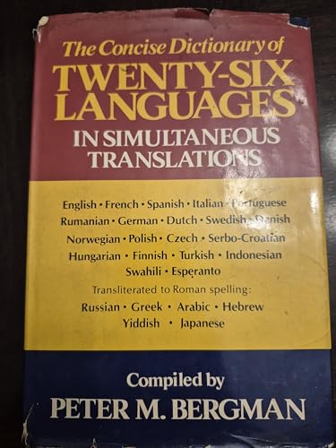 Concise Dictionary of Twenty-Six Languages in Simultaneous Translation
