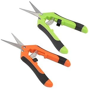 YARNOW 2Pcs Tuinieren Snoeischaar Rvs Micro- Tip Snoeien Snip Tuin Plant Schaar Snoeischaar Hand Snijden Trimmen Tool…