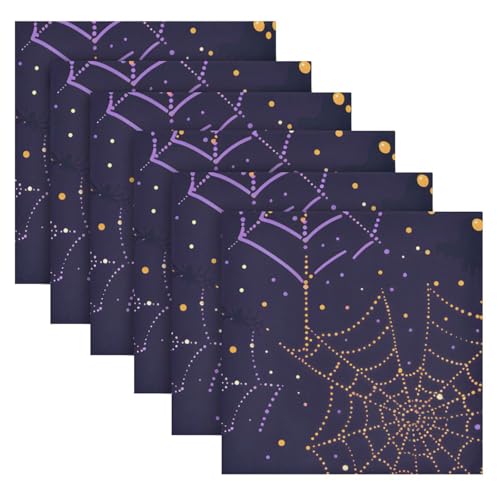 Servilletas de Tela Halloween de Poliéster Multicolor - Set de 6 miniatura 2