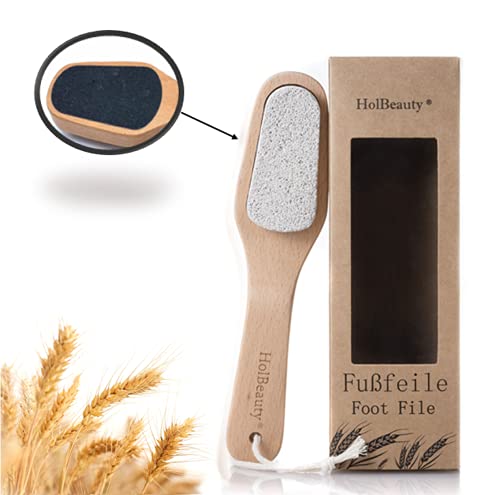 Fußfeile aus Bimstein und Hornhautraspel, Zweiseitiger Hornhautentferner fein, Hornhautfeile, Bimsstein, Hornhautraspel, Fußraspel, Hornhauthobel, Fußpflege Cover