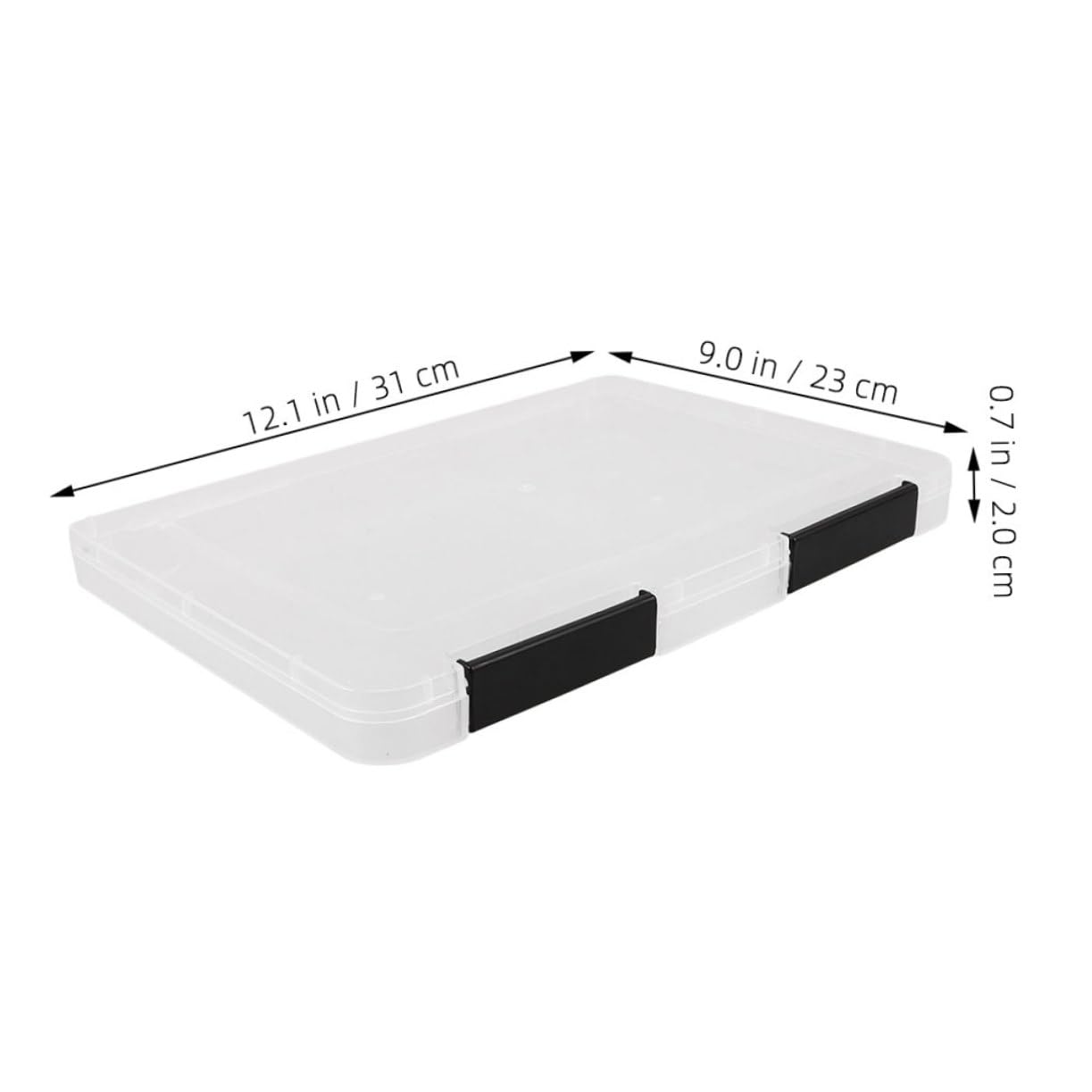 A4 Papieraufbewahrungsbox Transparent aus Kunststoff 4 Stück
