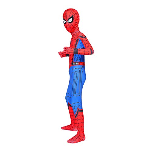 Fsjdpp Superhero Kids Bodysuit Costumes Halloween Cosplay Costumes (Red, 130) #TOP4