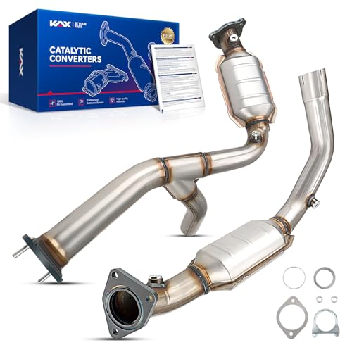 50469 KAX 2PCS Front Catalytic Converter Fits for 2007-2008 Silverado/Sierra/Suburban 1500, Tahoe/Avalanche/Yukon/Yukon XL 1500 4.3/4.8/5.3/6.0L by KAX - Used condition - US$168.54
