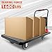 Platform Truck, Foldable Push Cart Dolly w/Five 360 Swivel 6'' Wheels, 1600LBS Capacity Heavy Duty Moving Platform Trucks Hand Cart for Groceries, Garage, Warehouse (43