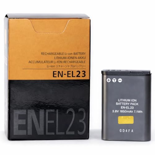 Image of Rechargeable EN-EL23 Camera Battery for Nikon Coolpix B700, P600, P610, P610s, P900, P900s, S810c | 3.8V 1850mAh 7.1Wh Li-ion Replacement Battery