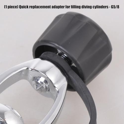 Adaptador DIN a yugo de buceo con conector de junta rapida y rosca de 5/8 pulgadas 6