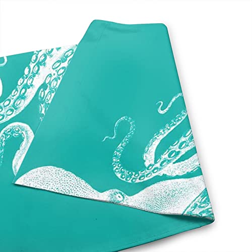 Drapeau de jardin pieuvre verte avec impression double face haute densité - 5