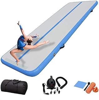 COLCYSE 3M/4M/5M/7M Air Gymnastics Track Tumbling Mat/Inflatable Gymnastics Tumble Track Gym Mat for Home Use/Training/Cheerleading/Yoga/Water Fun