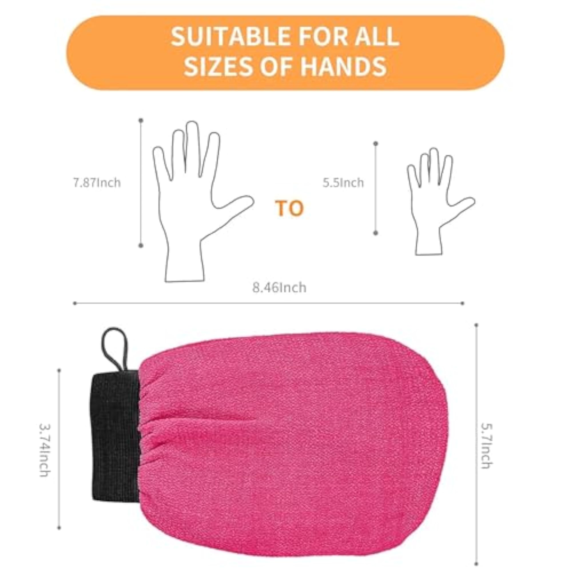 Viscose Fibre Exfoliate Gloves for Dead Skin Removal