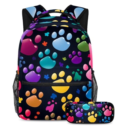 Sac à dos patte de chien coloré pour donner le sourire aux enfants et adolescents à l'école