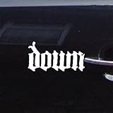 HPILISH Vinyl Down Southern Decoration Art CAR Decal Sticker AUTO Laptop Helmet White DIE Cut CAR Metal Rock Band Adhesive Vinyl