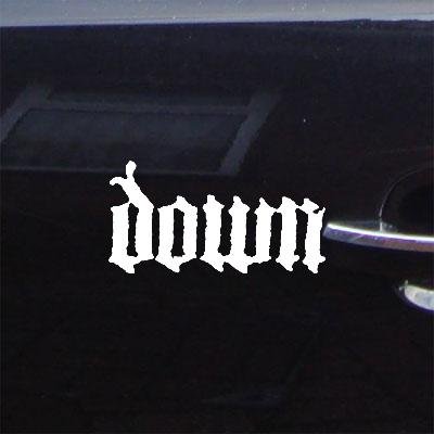 HPILISH Vinyl Down Southern Decoration Art CAR Decal Sticker AUTO Laptop Helmet White DIE Cut CAR Metal Rock Band Adhesive Vinyl