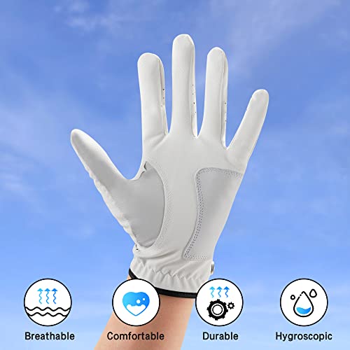 Kvv Men's Golf Glove With Ball Marker (X-Large, Right) #TOP3