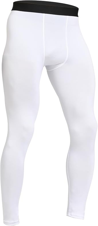 HYCOPROT Mens Compression Pants, Athletic Leggings Baselayer Bottoms Workout Tights for Basketball Running Yoga Gym