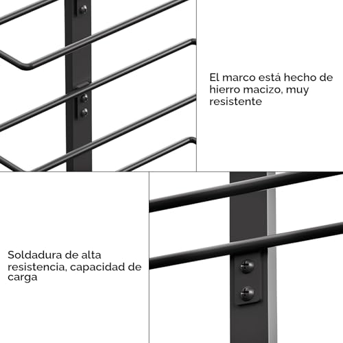 Miniatura 4 de Estante Para Vino De Pared Para 18 Botellas - Estante Para Vino De Pared De Metal Para Botellas De Vino, Licor Y Champán, Soporte De Exhibición De Almacenamiento De Vino Resistente Para Bar En Casa
