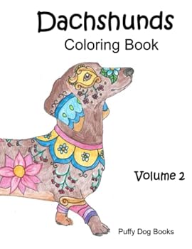 Paperback Dachshunds Coloring Book: Volume 2 Book