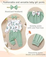 YALLET Baby Girl Clothes Newborn Infant 3 6 months Outfits Fall Winter — image 6